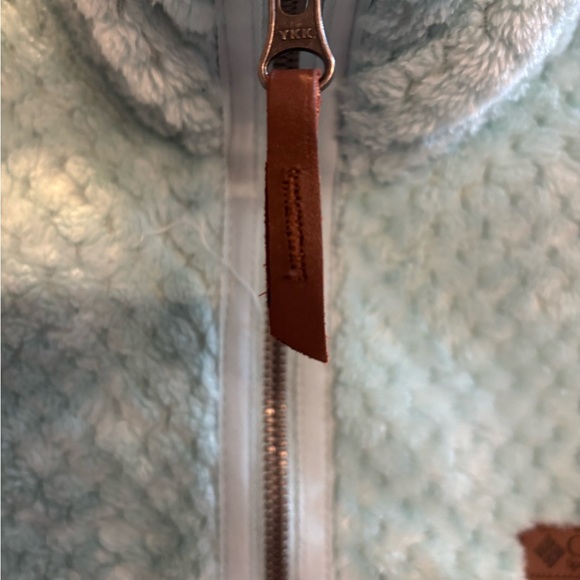 Columbia Women's light blue Fire Side Sherpa 1/4 Zip S - Picture 3 of 6